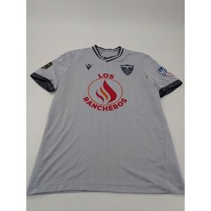 Springfield FC UPSL  Jersey Men's Large Grey Macron Short Sleeves‎